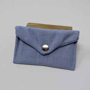 Carteira azul efeito ganga