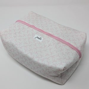 Necessaire maxi lacinhos rosa